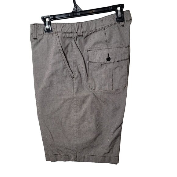 Cremeux Classics Mens Gray Houndstooth Flat Front Shorts Size 38 Cotton Blend Wi - Picture 8 of 8
